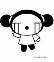 dibujo Pucca triste