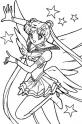 dibujo Sailor Moon contenta