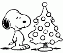 dibujo Snoopy Arbol Navidad 01