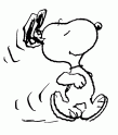 dibujo Snoopy corriendo 01