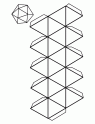 dibujo Icosaedro, figuras geomtricas